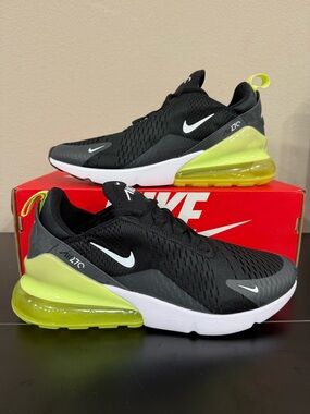 Size 10.5 - Nike Air Max 270 “Black Light Lemon Twist”